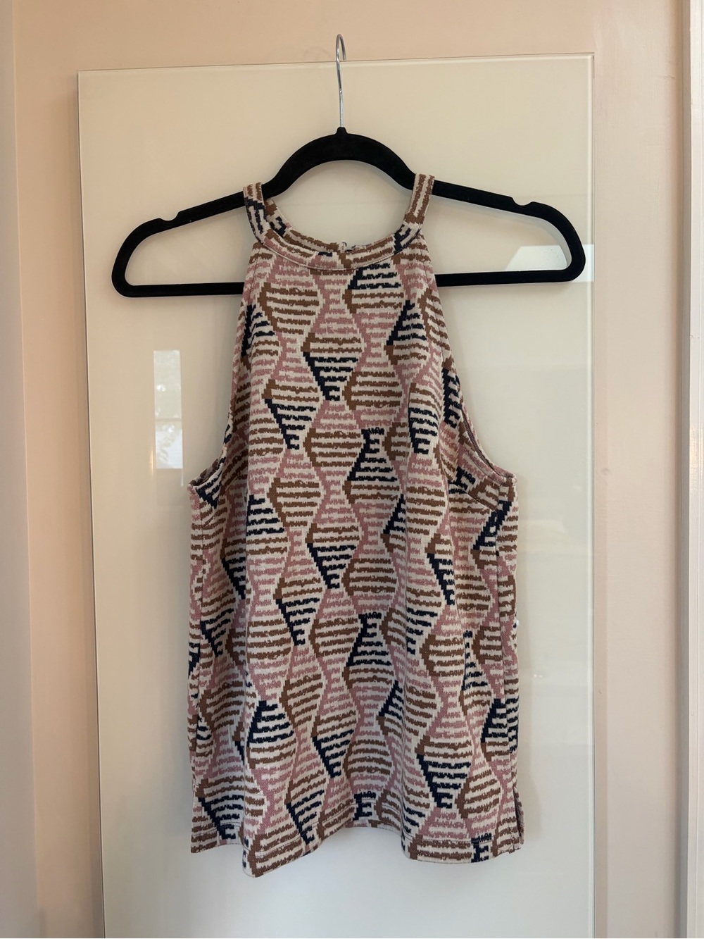 Anthropologie Woven Halter Tank Top